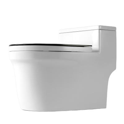 China 2022 Modern Closestool Modern One Piece WC Toilet Black Luxury Toilet for sale