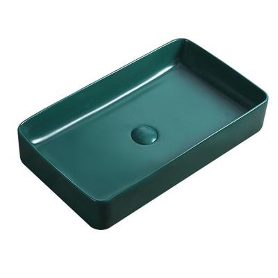 China Modern Wholesale High Quality Rectangle Countertop Sinks Luxury Bathroom Sink for sale