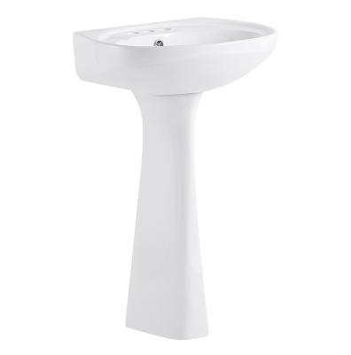 China Freestanding Bathroom Sink Modern Wholesale Ceramic Basin Sink Free Standing Wash Basin For Bathroom for sale