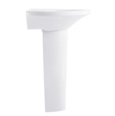 China China Factory Hand Wash Basin Modern Ceramic Sanitary Pedestal Full Floor Wall Mounted Pedestal Wash Basin for sale