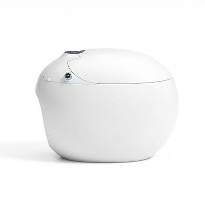 China Modern Full Automatic One Piece Smart Toilet Multifunctional Egg Shaped Toilet for sale