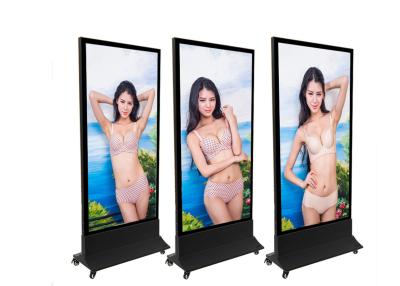 China Lingerie Store Backlit 	Magnetic LED Light Box Black 32mm Thick Metal Base With Wheels for sale