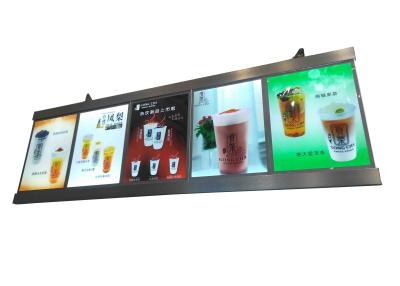 China Drinking Bar LED Lightbox Menu Display System Anodized Aluminum Frame for sale