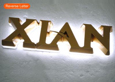 China Mini letras de canal retroiluminadas del LOGOTIPO LED del acrílico 3D para la señalización interior en venta