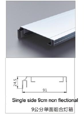 China Non - flectional Sign Frame Extrusions Aluminum  Profiles Single Side 9CM Width Assemble Sign Box Frame en venta