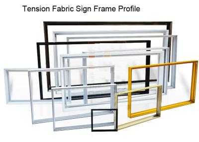 China Tension Fabric Sign Frame Extrusions Profile with Multi Depth 6030 Aluminum Sign Industry Te koop