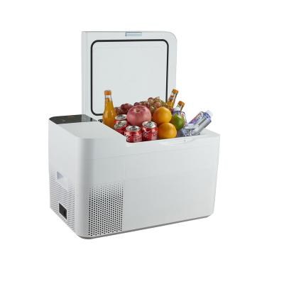 China High Quality Low Noise Portable Freezer 12/24v Mini Car Fridge 25L Automatic Refrigerator For Camping for sale