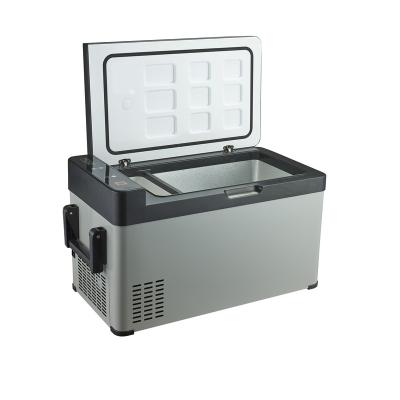 China Hot Sale Camping 12V 240V Portable Electric Outdoor Cooler Cooler Box Low Noise Mini Car Refrigerators for sale