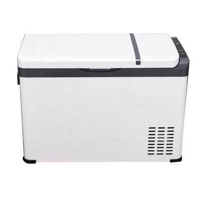 China AC/DC 12V/24V Refrigerator Mini Cooler Box Outdoor Camping Fridge Compressor Freezer Car Portable Low Noise Refrigerators for sale