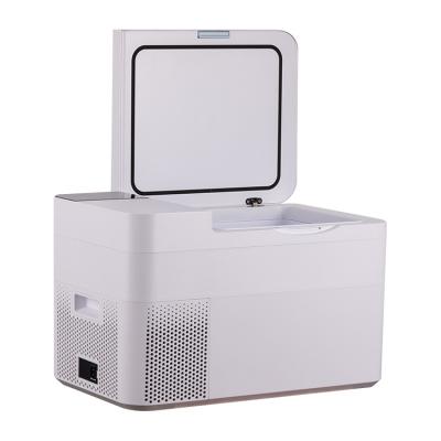 China AC/DC 12V/24V Refrigerator Mini Cooler Box Outdoor Camping Fridge Compressor Freezer Car Portable Low Noise Refrigerators for sale