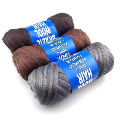 China Markwin 70g Brazil Synthetic Wool Anti-pilling Braiding Hair For Braid Making Acrylic Wool Yarn Hair Free Sample for sale