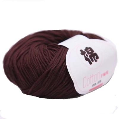 China 2021 Viable Hot Selling 100% Baby Yarn Cotton Yarn Crochet Yarn For Hand Knitting Clothes And Blanket for sale