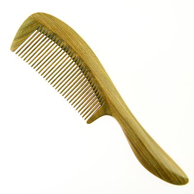 China Salon + Amazon best selling shampoo comb home beard and hair detangling wooden comb with handle for sale