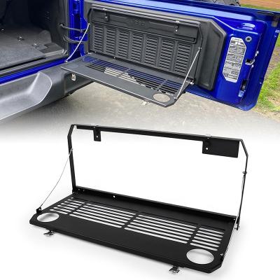 China Tailgate Table for Jeep JL OVOVS Car Accessories Tailgate Table Rear Door Table Storage Cargo Shelf for JL and JL Unlimited for sale