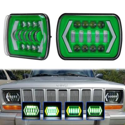 China Automobile lamp OVOVS 12/24V sealed beam 7*6 55W 6x7 led auto lamp for XJ cherokee for sale