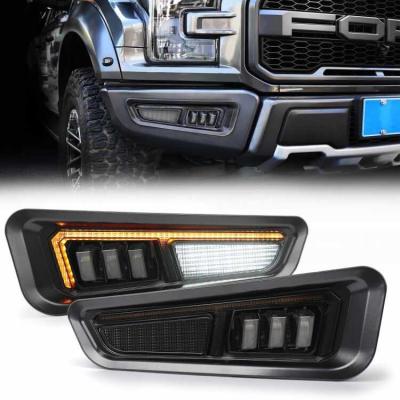 China Fit Newest Ford F150 Raptor SVT 2017+ OVOVS Led Trun Trun For Ford F150 Raptor 2017+ Squential Trun Signal Bumber Raptor Fog Light for sale