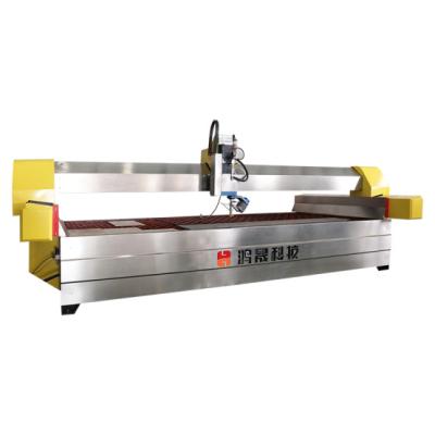 China Building Material Shops CNC Five Axis Water Jet Universal Cutting Machine For Cutting Ceramic Stone Glass for sale