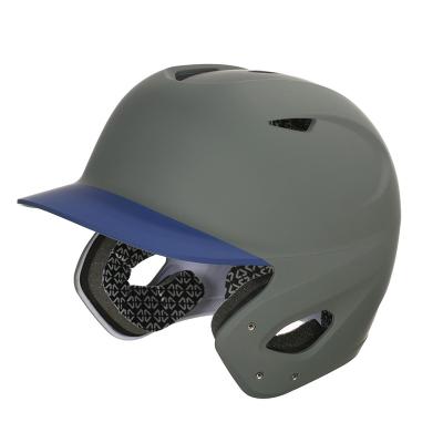 China Breathable ARH009 Size Quality ABS Material Two Tone Navyl Bill With Charcoal Shell Matt Batting Helmet Softball Baseball Helmet for sale