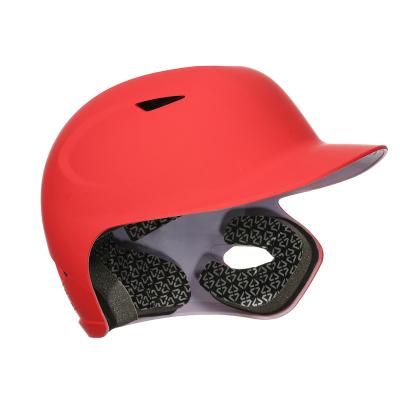 China ABS ARH0014 Mach Single Ear Matt Red Softball Helmet Left Handed Batting Helmet for sale