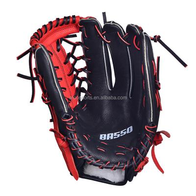 China Baseball Gloves Standard Size Leather Quality Customized Best Hot Selling Unisex Professional Baseball Baseball Batting Wadding Gloves for sale