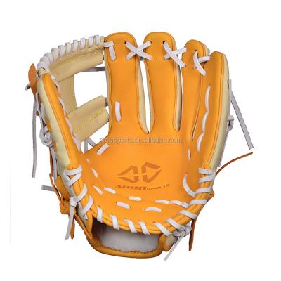 China Professional Customized Leather PVC Material Hand Protection Baseball Gloves Breathable Batting Gloves for sale