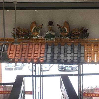 China Chinese Traditional Phoenix Statue Foshan Roof Tile For Temple Used for sale