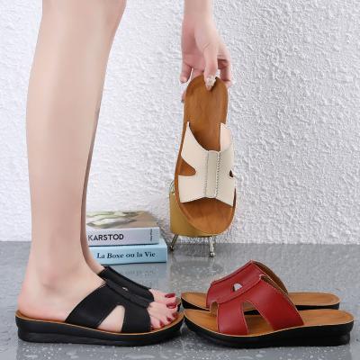 China Fashion Trend Color Summer Color Women High Heel Shoes Ladies Casual Sandals With Genuine Leather Strap for sale