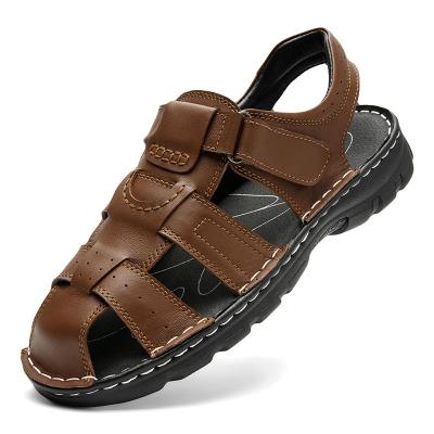 China Excellent Quality Genuine Leather Material Mens Shoes Breathable Sandals Available In Different Sizes for sale