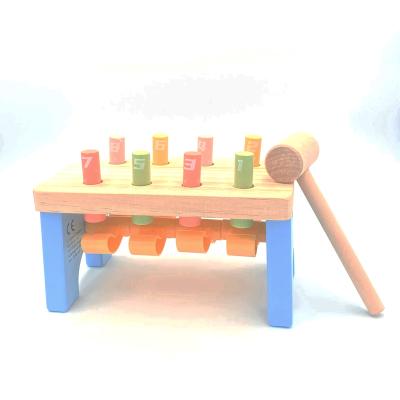 China Knocking Toys Wooden Digital Knock Toys Toddlers Busy Board Game For Kids Hamsters Toys for sale