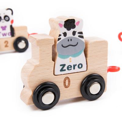 China HX-58 Wooden Cartoon Children's Toys Children's Train Educational Toys for sale