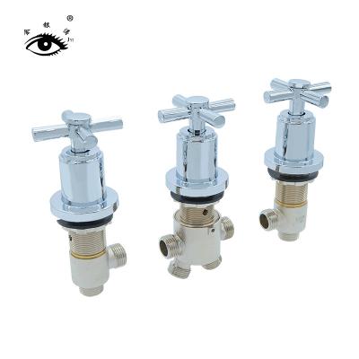 China Modern Drop-in Or Undermount Brass Bathtub Three-hole Mixer Tap Switch Valve For Bathtub for sale