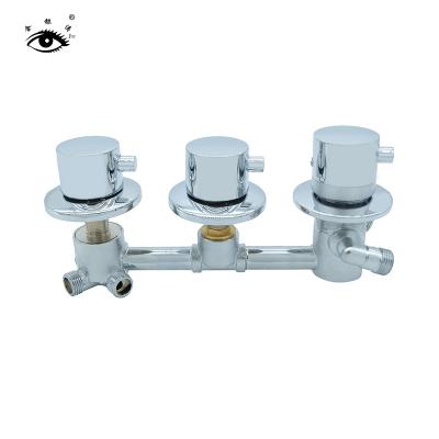 China Thermostatic Faucets Four Function Thermostatic Control With Panel Shower Outer Cover Handwheel 304 Check Valve Zinc Alloy/Brass Accessories for sale