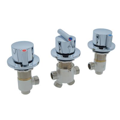 China Competitive Price Modern Competitive Price 2 Way High End Universal Tub & Shower Diverter 3 Handles Valve Bodies For Tub Faucet for sale