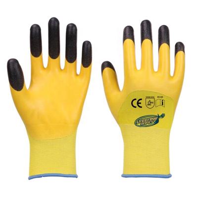 China New Design 15 Gauge Comfortable Safety Lyeeang Hppe Cut ANSI A5 Glove En388 Oil Repellent Anti Foam Finish Latex Work Gloves For Industrials for sale