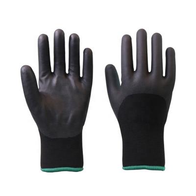 China Lyeeang Safety Goods Winter Protection Glove EN 388 Comfortable Waterproof Outdoor Anti Static Cold Nitrile Palm Coated Work Gloves for sale