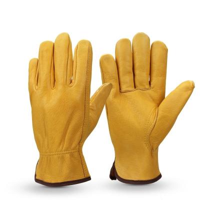 China Wholesale Safety Lyeeang Cowhide Leather Work Gloves Anti Slip Welding Glove Durable Wear Resistant Comfortable Hand Protection Heavy Duty for sale