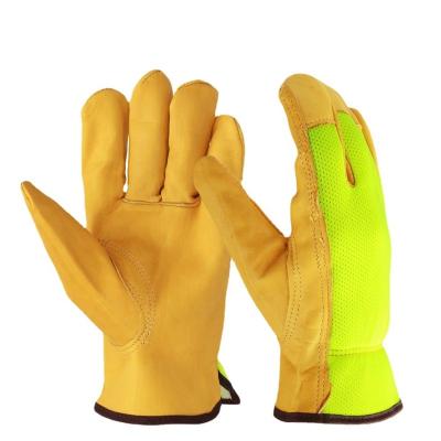 China OEM Safety Color Lyeeang Cowhide Leather Welding Glove Comfortable Anti Slip Heavy Duty BBQ Glove Hard Work Gardening Gardening Gloves for sale