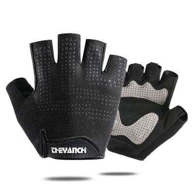 China Breathablebike Outdoor Sport Safety Lyeeang Half Finger Sports Cycling Gloves Riding Half Finger Glove Road Cycle Mountain Wear Resistant for sale