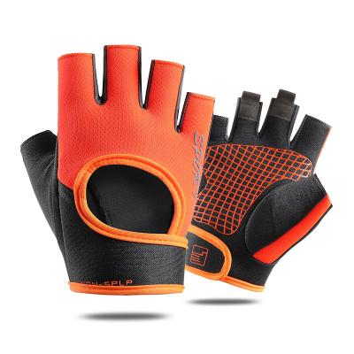 China Lyeeang Men Safety Half Finger Protective Riding Mountain Bike Glove Outdoor Sport Breathable Cycling Gloves For Road Cycle for sale