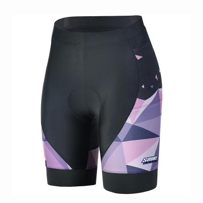 China Classic Design Breathable Women Silver Line Cycling Shorts Low Rise Simple Cycling Shorts for sale