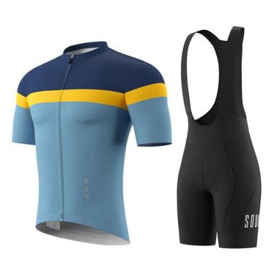 China Breathable Souke Full Set Mens SSL Bike Tank Top And Bib Shorts Cycling Clothing Sets for sale