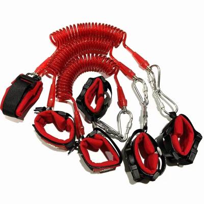 China Hot Selling Anti Loss Induction Lock Child Safety Spring Rope 1.5m 2m and 3m Safety Steel Wire Spring Rope 1mm Steel for sale