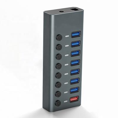 China Data Transfer+ 2.4A Charning 8 In 1 Original Different USB Switch Dock Hub 36w 8 Port Usb Charging Station for sale