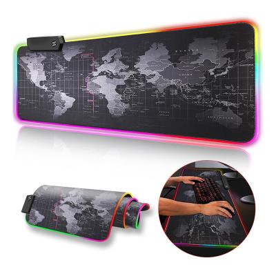 China Custom Logo Anti Slip Game Mouse Anti Slip Mouse Pad Waterproof Mouse Pad Custom Amazon New RGB LED for sale