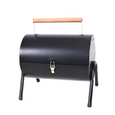 China Professional Manufacture Outdoor Cylinder Barrel Charcoal Smoker Barbecue Portable Easily Assembled Grill For Camping for sale