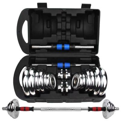 China Home Use 10kg 20kg 30kg 40kg Adjustable Dumbbell Set Weight Set for sale