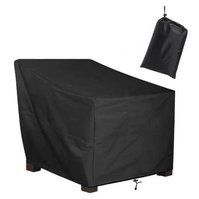 China Wholesale Outdoor 600D Oxford Cloth Chair Covers, Black Patio Chair Covers Covers, Durable and Waterproof for sale