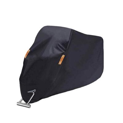 China wholesale 210D Oxford Cloth Cheaps All Season Black Waterproof Sun Motorcycle Cover With Keyholes Tearproof for sale