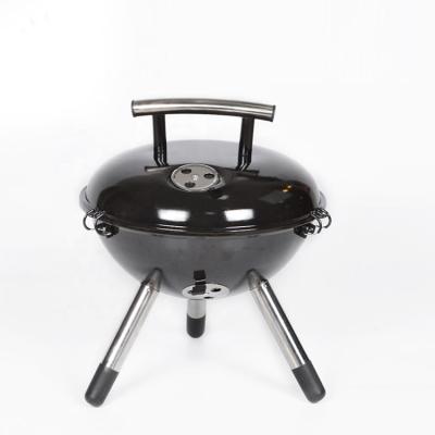 China Manufacturer Easily Assembled Wholesale Table Top Portable 14 Inch Tripod BBQ Grill Kettle Charcoal Apple Shape BBQ Grills for sale