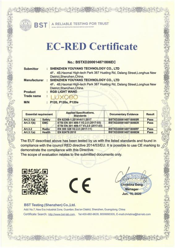 CE - Shenzhen Youyang Technology Co., Ltd.